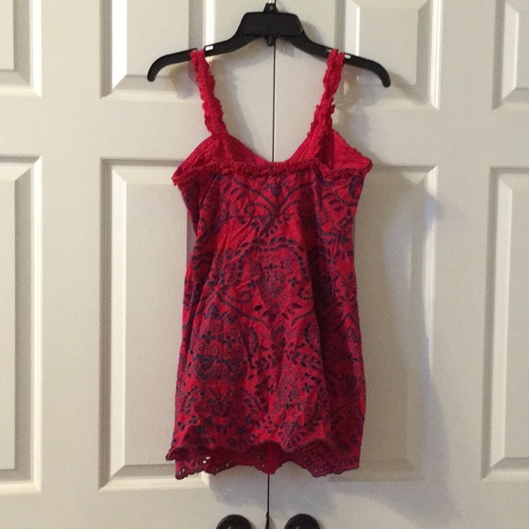 Forever 21 Embroidered Red Dress - Picture 2 of 7